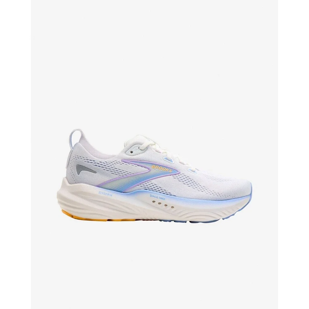 Brooks Glycerin 22 120434-1B-137 Sneakers Womens White Blue Running Shoes LIQ145 - Picture 2 of 15